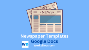 Newspaper Template Google Docs